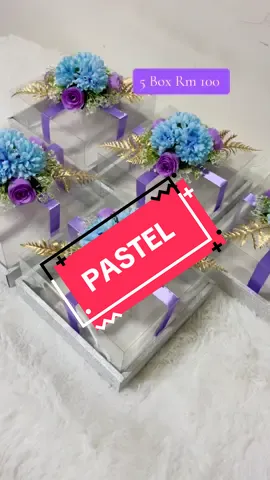 Requested soft blue+ Lilac✅ #gubahanhantaran #hantaran #hantaranbox #boxhantaran 