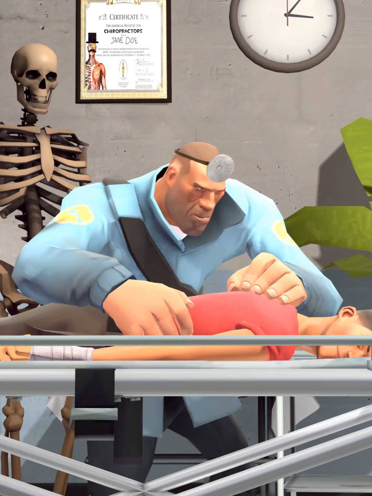 Chiropractor Soldier #sfm #tf2 #sourcefilmmaker #teamfortress #meme #funnyvideos #fyp #soldier #heavy #chiropractic #short #gaming