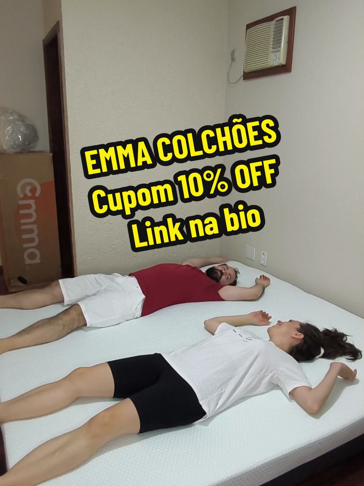 Promoção de até 50% OFF até 30/09 + Cupom: 10% OFF: THAISDURAESTK link na bio! @Emma Colchões #dubladora #dublagem #emmacolchoes #colchao #publi #casaltiktok 