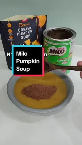 Milo Pumpkin Soup - Trick or Treat? 🤔 #sgfoodie #pumpkinsoup #milo #halloween #halloween2024 #trickortreat 