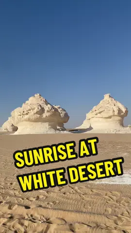 Sunrise at White Desert 🏜️ #sunrise #desert #white #egypt 