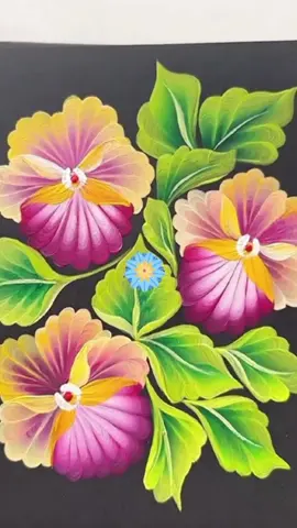 Onestroke PANSY Painting 20 Flat brush no:8 liner brush Acrylic paints 240gsm sketch pad (black pages). #creatorsearchinsights #pansyflower #wow #beautifulflowers #painting #flowers #o #trendingreels #onestrokeflowers #art #drawing #3d 