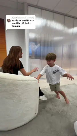 Replying to @sosolinda David no escritório da Mari 🧡🧡 #marimaria #filho #maternidade #makeup #familia #comedia #Vlog 