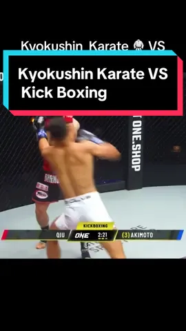 Karate master 🥋 vs Kickboxing & Muay thai champion 🥊 - #hirokiakimoto #qiujianliang #kickboxing #kyokushinkarate #muaythai #muaythaifighter #kickboxingworld #onechampionship #karate #striking #boxing 