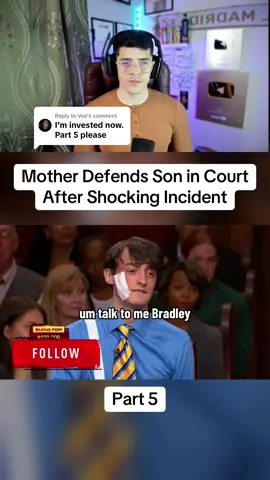 Replying to @Vee Mother Defends Son in Court After Shocking Incident - Part 5 #judge #court #law #mother #injury 