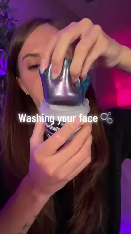 Your face is really clean now😍 #asmr #asmrsounds #asmrvideo #asmrskincare #asmrroleplay #fyp 