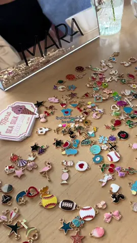 my favorite things @THE MARA BEAUTY @allisonmcnamara #mara #marabeauty #losangeles #thingstodoinla #losangeleslife #lathingstodo #la #lipglossbusiness #DIY #charm #charms #lipcharms #charmed #diyproject #sweetrose #neopolitan #icecream #popup #beautyhaul 