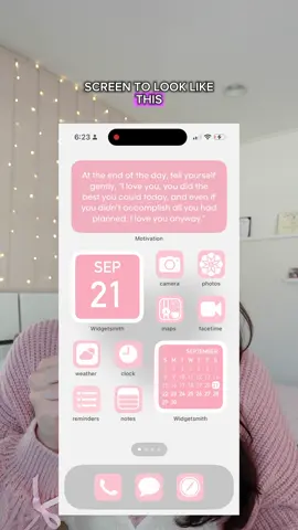 I finally customized my phone screen. It came out soo cute #ios18 #pinkapps 