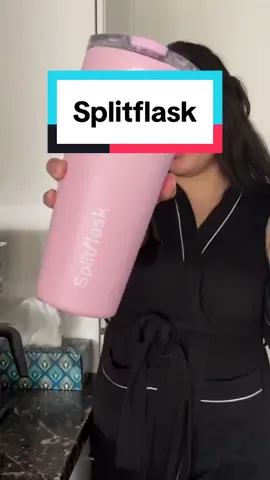 Genius. #splitflask #dualchambertumbler #tumblercups #collegeessentials #collegehacks #schoolsupplies