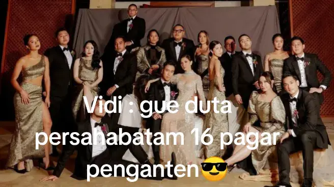 sorry nih #ninokayam #vidialdiano #groomsmen #bridesmaid #wedding #fyppp 