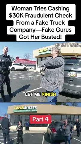 Woman Tries Cashing $30K Fraudulent Check From a Fake Truck Company—Fake Gurus Got Her Busted!@CAPTAIN COPS 