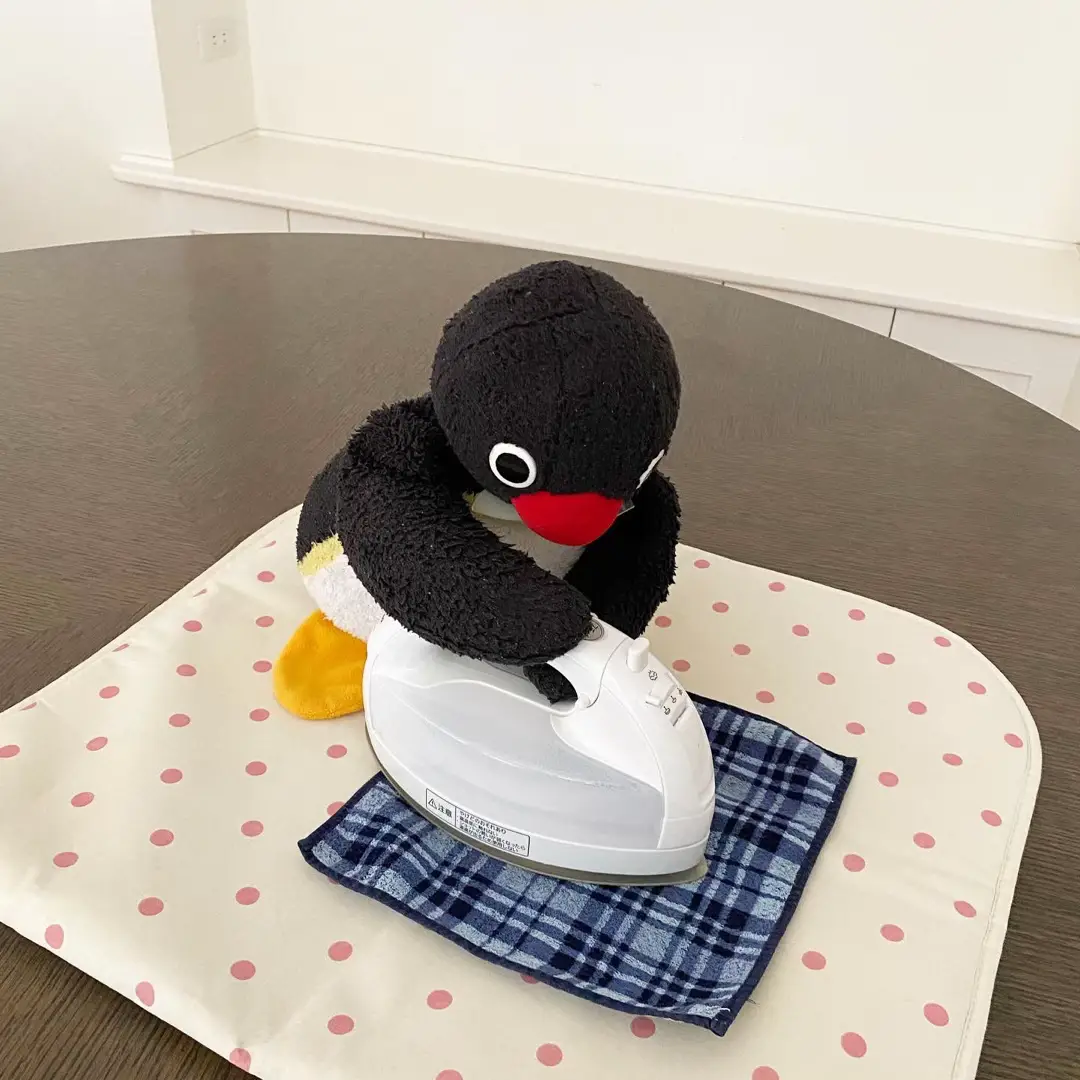 #ピングー #pingu #ぬい撮り #ペンギン #penguin #🐧 #アイロン #iron #stuffedanimals #plushies #nootnoot #japan 