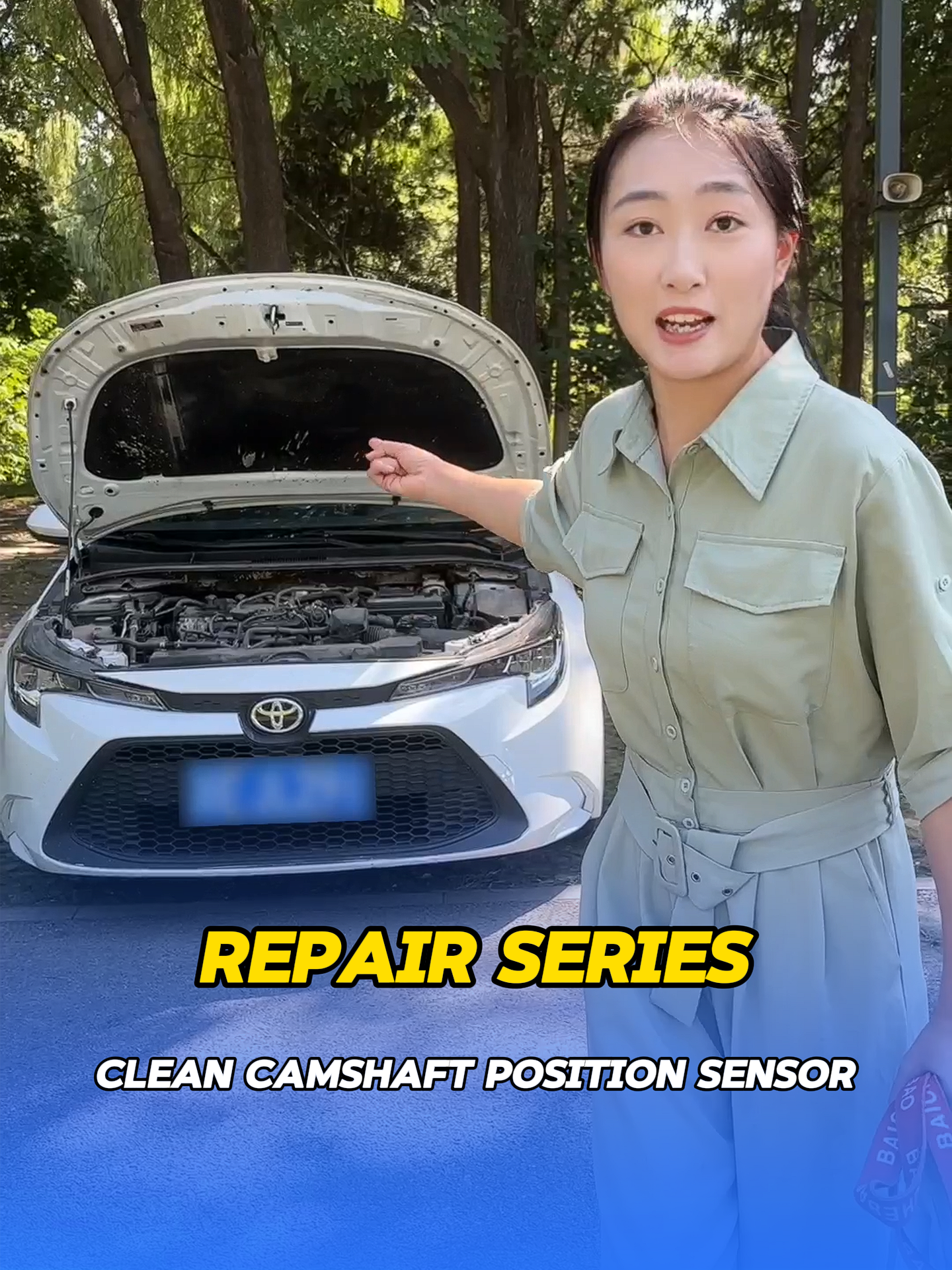 Car repair series——Clean camshaft position sensor #skills#carpart#car#auto#automobile#skills#tips