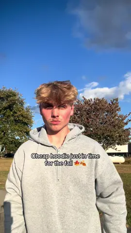 Best hoodie for the fall #menshalfzip #hoodie #hoodieszn #greyhoodie #tiktokshop 