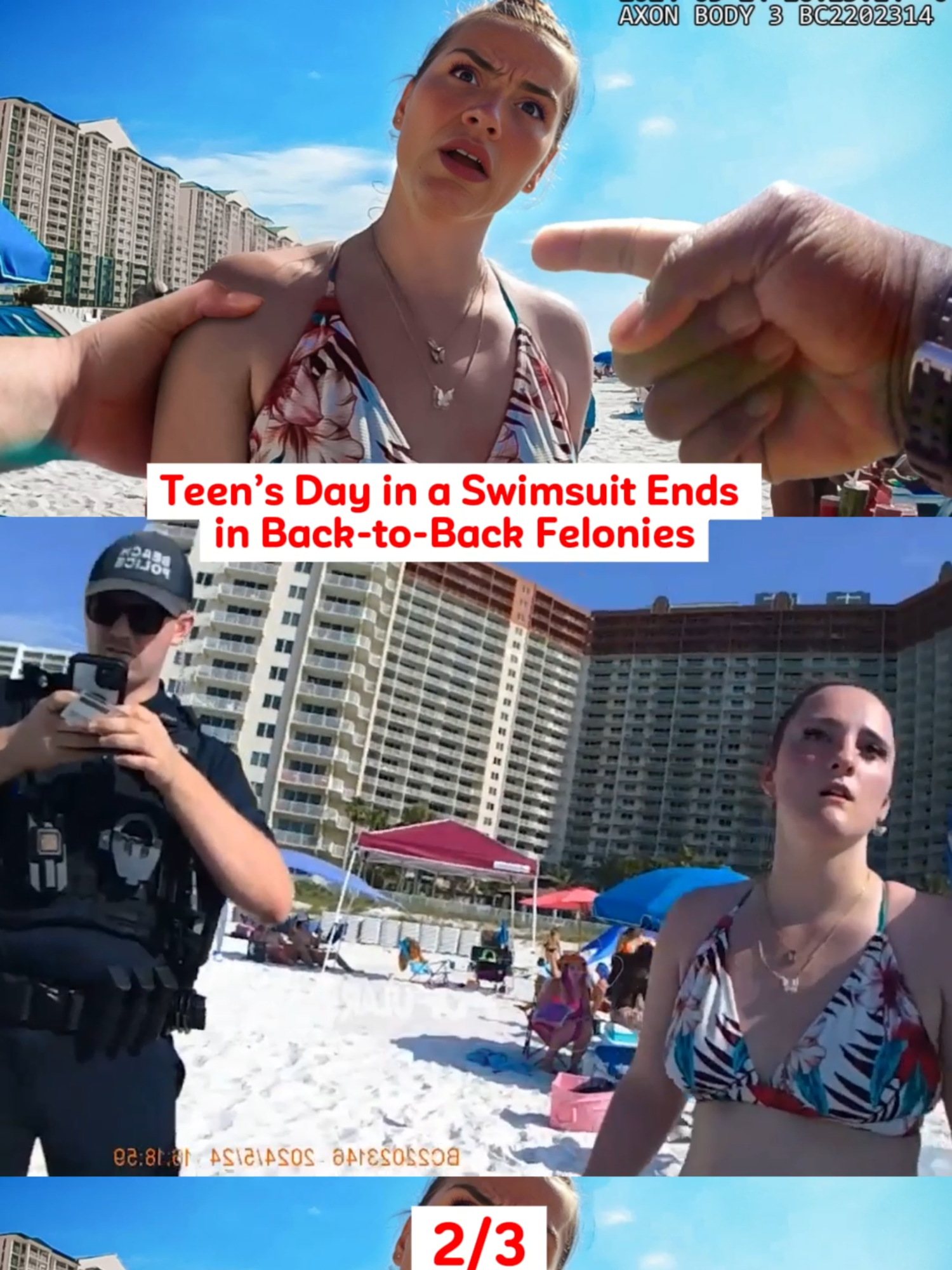 Teen’s Day in a Swimsuit Ends in Back-to-Back Felonies p2 #cop #powertrip #police #copsoftiktok #foryoupage #foryou #cops #copsontiktok #fyp #policebrutalitymuststop #policepowertrip #auditcospvideo #fypage #policeontiktok