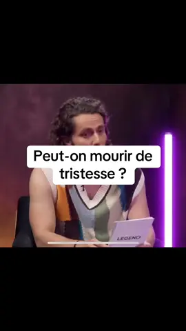 Peut-on mourir de tristesse ? Philippe Boxho nous explique le syndrome de tako-tsubo !#legend #guillaumepley #philipeboxho #fr #medecine #fyp #foryoupage #triste #takotsubo 