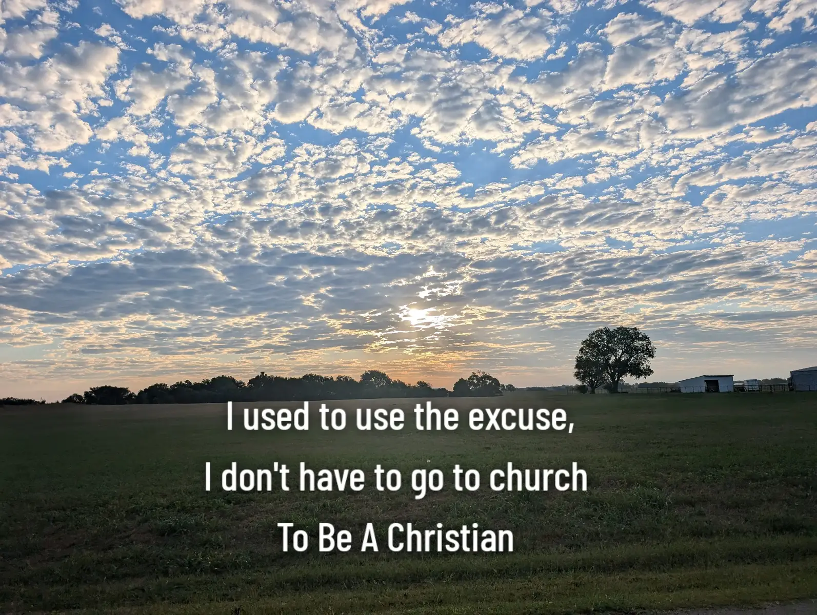 Attending Church regularly has changed my life 🙌