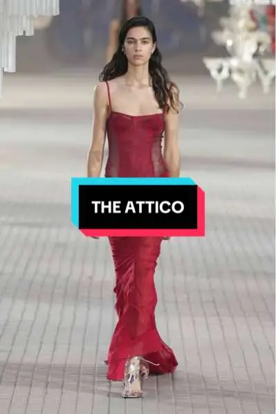 New collection by The Attico – a fusion of sensuality, freshness, and trendsetting style❤️ #trends #burgundy #style #viral #OOTD 