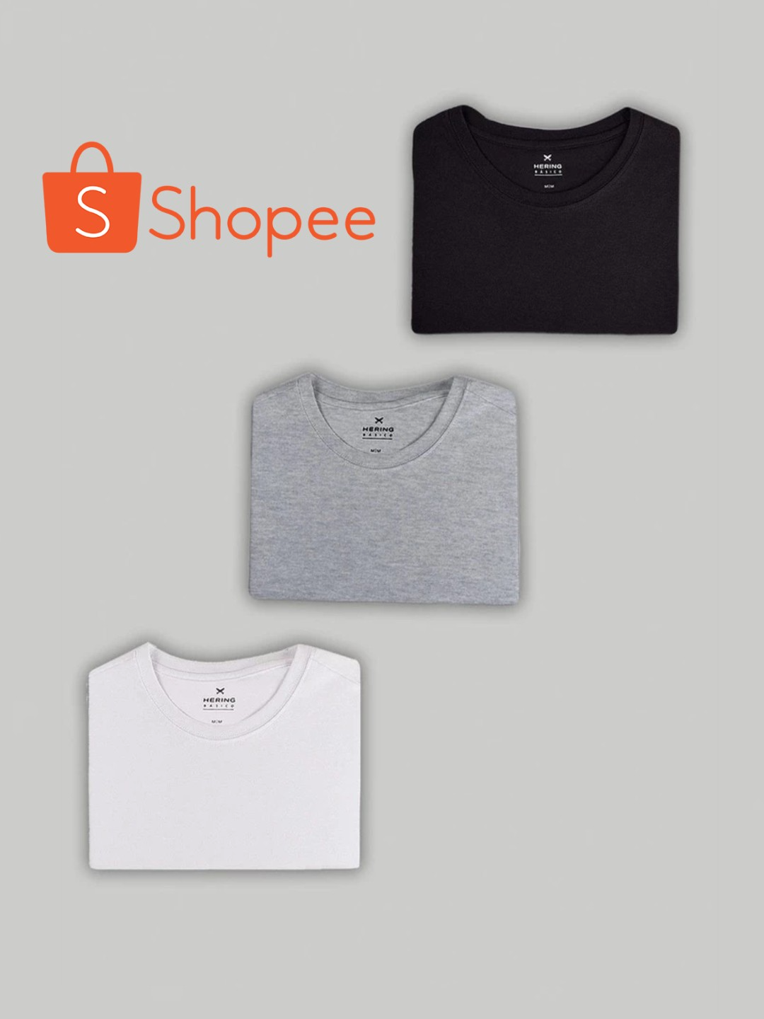 Kit Com 3 Camisetas Masculinas Básicas Slim #shopee #camisabasica #achadosdashopee