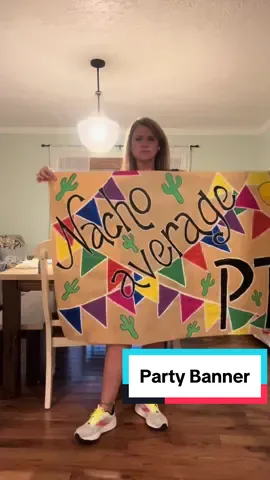 Let’s make a banner for our elementary school!  #nacho #average #pto #fyp #partytime 