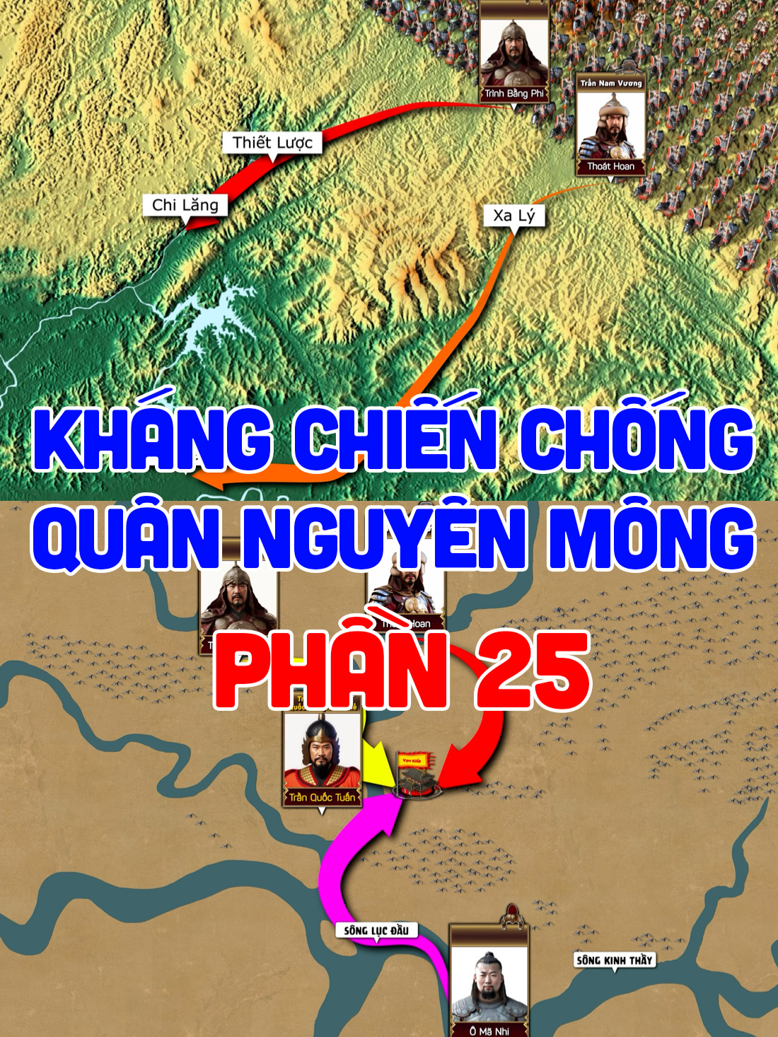 Quân Nguyên Mông tổng tấn công từ mọi hướng - Kháng chiến chống quân xâm lược Nguyên Mông lần 3 | Dòng Chảy Sử Việt | #dongchaysuviet #thoikynhatran #khangchienchongquannguyenmong #tranhungdao#trannhantong