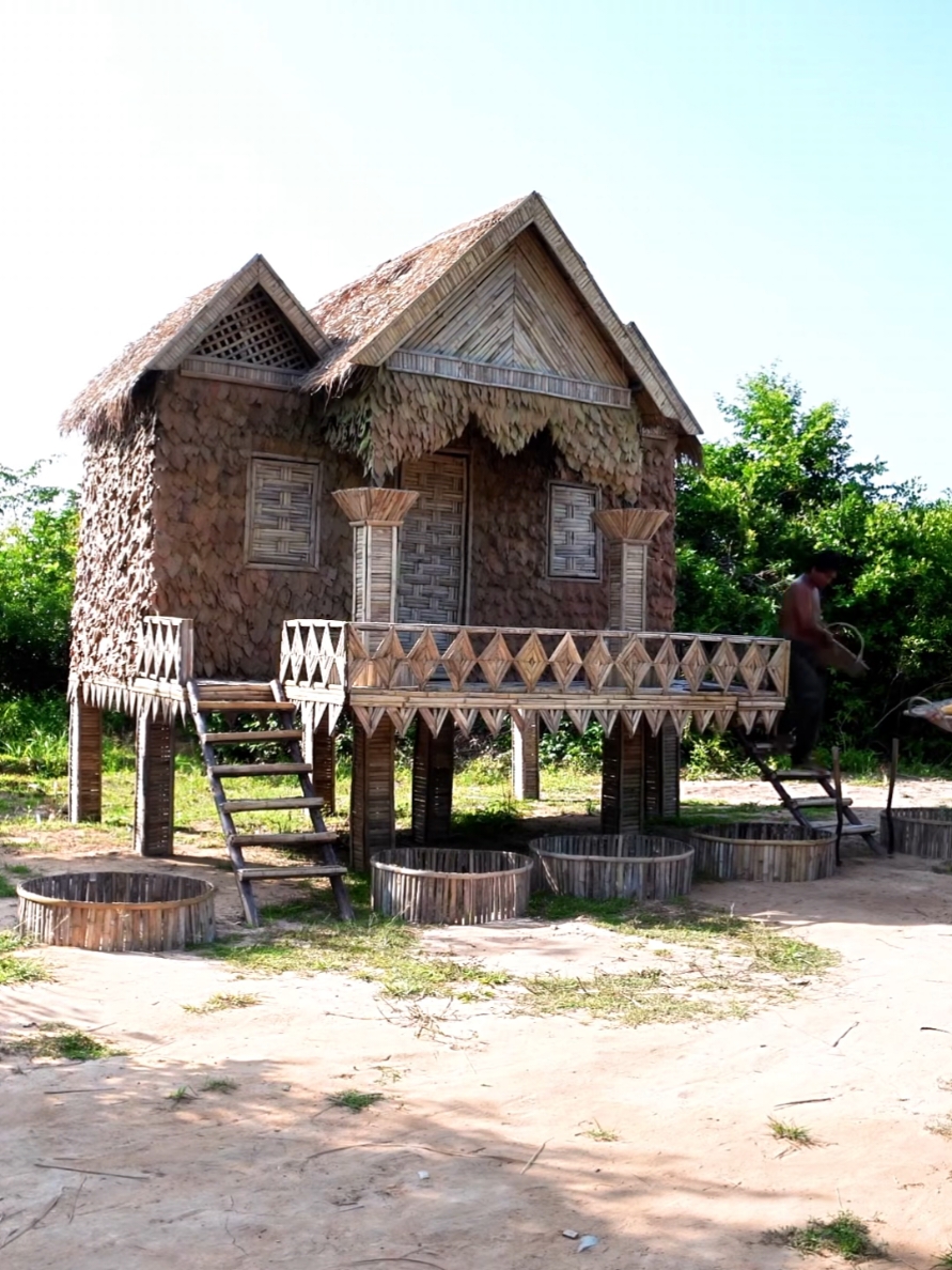 Building The Most Amazing Modern Tree House in Jungle, Videos Real Life🏡🌳#junglebuilder #survival #survivalbuild #reelsinstagram #shorts #house #camping #fyp 