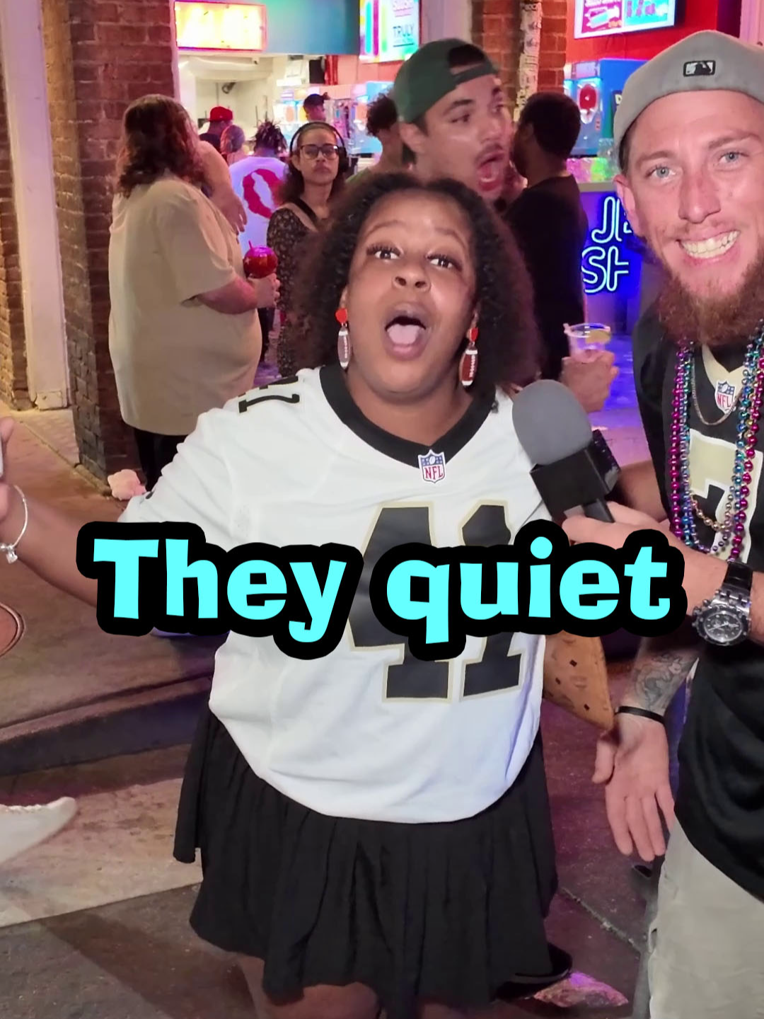 Uptown In The House #nightsonbourbon #nola #bourbonstreet #saints #neworleans #louisana #sunday #interview