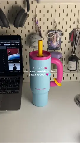very cutesy! the new BaWang Cup from @chakolab.id 👀🩷🩵