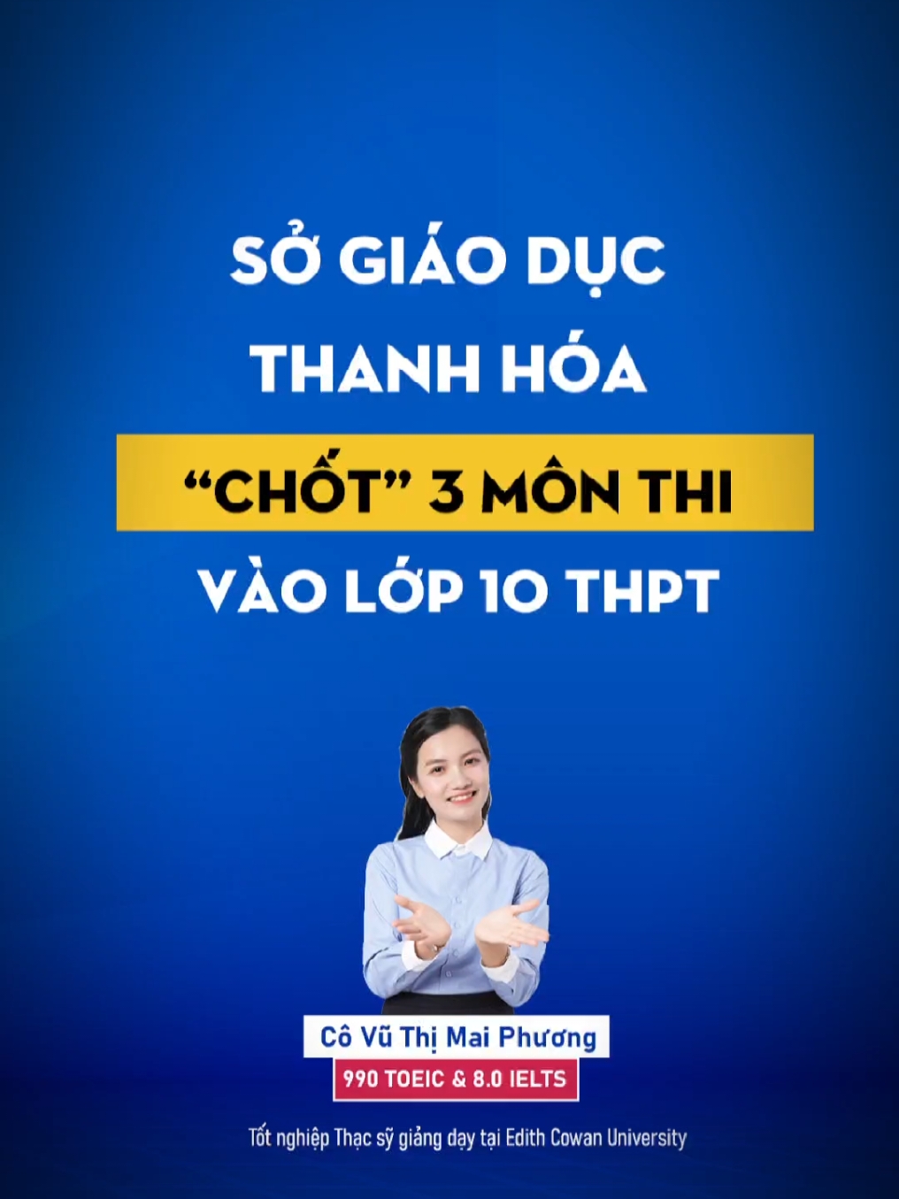 Sở giáo dục và đào tạo Thanh Hóa chốt 3 môn thi vào lớp 10 THPT năm học 2025-2026 #CapCut #thanhhoa #thivao10 #onthivao10 #tienganh #2k10 #comaiphuong 