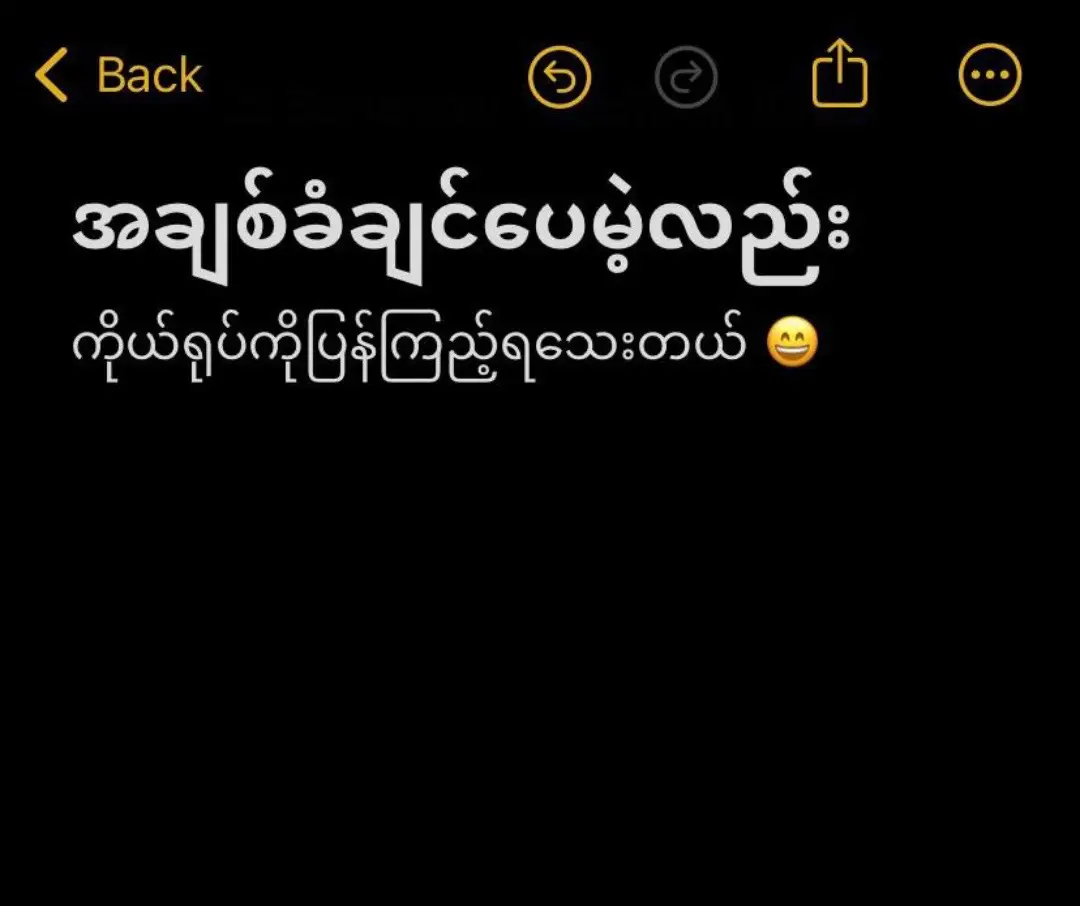 ကိုယ်ရုပ်ကိုပြန်ကြည့်ရသေးတယ်…💔