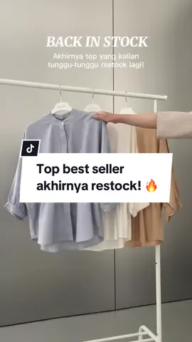 Ini kan top yang kalian tunggu-tunggu? 😍 Buruan checkout warna favorit kamu sebelum kehabisan lagi!  #thisisapril #backinstock #bestseller #topwanita #blousewanita #outfit 