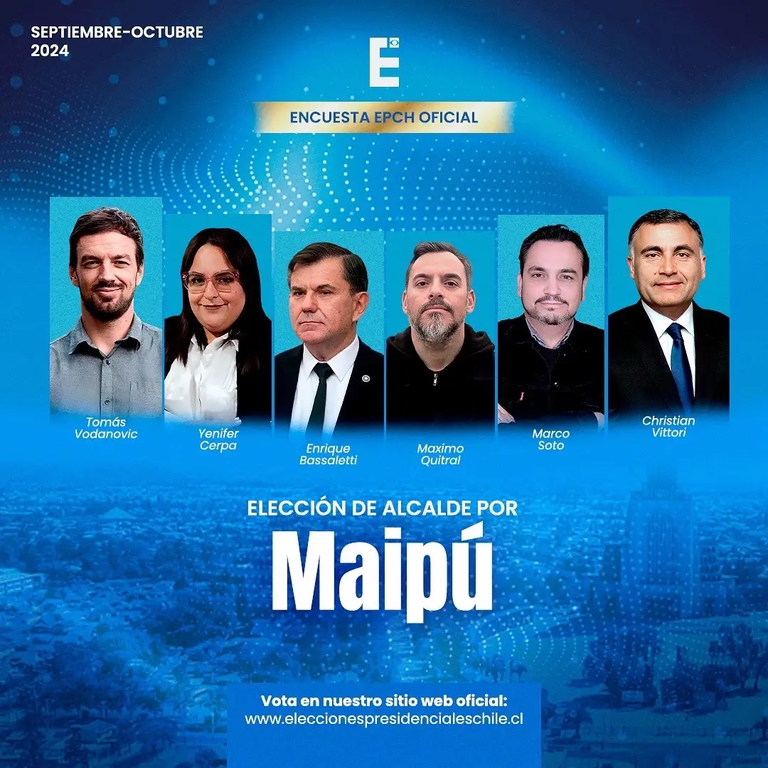 ✅VOTA por tu candidato favorito en el SITIO WEB oficial de EPCH, enlace en nuestro perfil🔗 #chile #politicachilena #maipú 