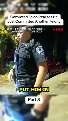 Convicted Felon Realizes He Just Committed Another Felony