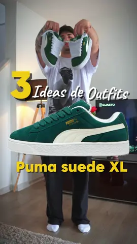 3 IDEAS DE OUTFIT CON PUMA SUEDE XL 💚 Cual es su favorito? #rewritetheclassics #outfit #outfitinspo #ideasdeoutfits #verde #pumasuedexl #outfitverde #greenoutfit💚 @pumachile