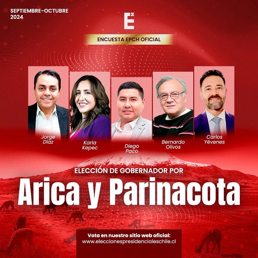 ✅VOTA por tu candidato favorito en el SITIO WEB oficial de EPCH, enlace en nuestro perfil🔗 #chile #politicachilena #gobernador #aricayparinacota 