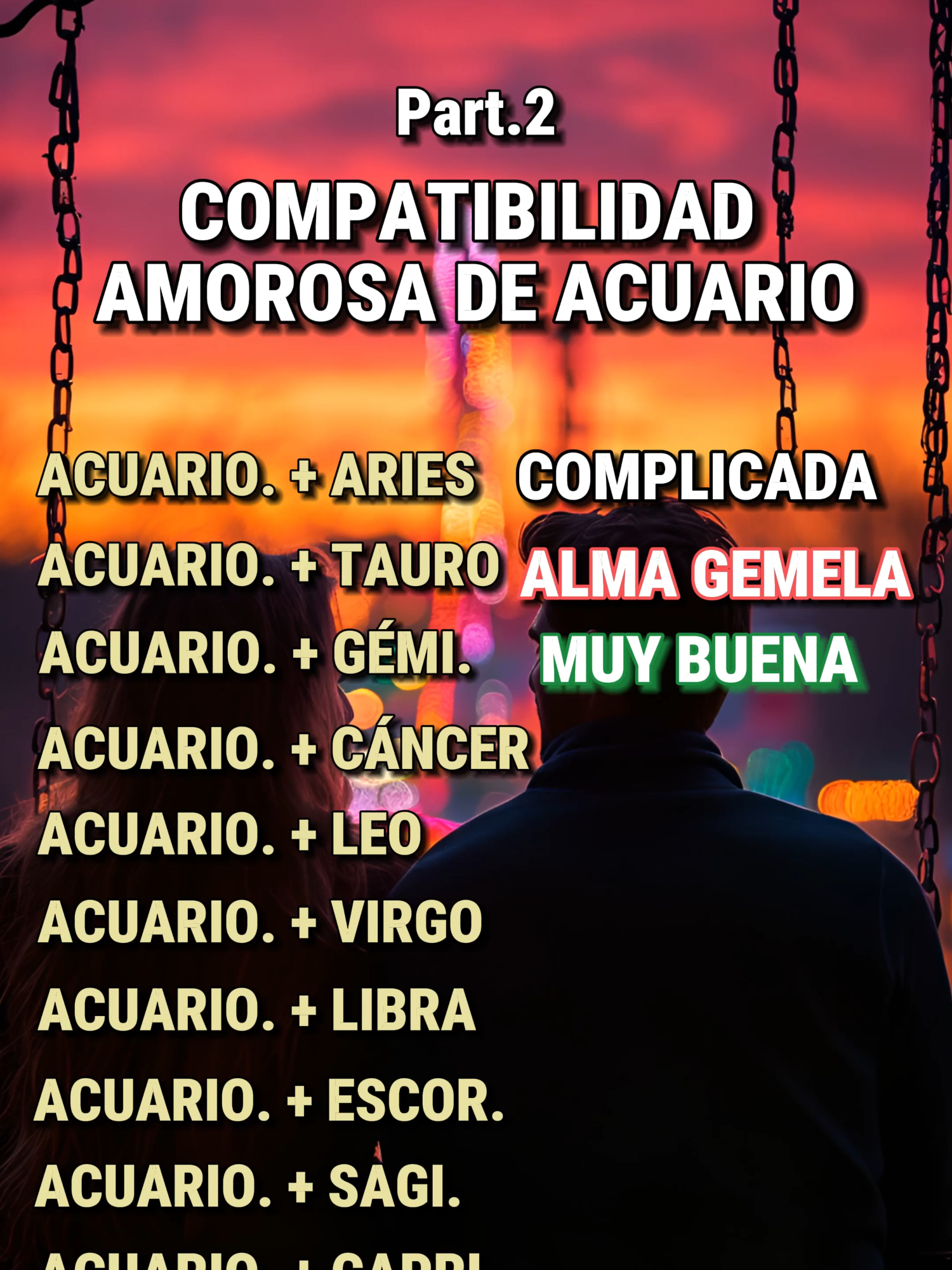 Descubre las mejores parejas para Acuario y su compatibilidad Parte2.🌟❤#AcuarioCompatibilidad #unamorzodiacal #ParejasAstrologicas #AcuarioMatch #AstrologiaAmorosa #AcuarioYCancer #AcuarioYLeo #AcuarioYVirgo #RelacionesZodiacales #AstroConexiones #Compatibilidad