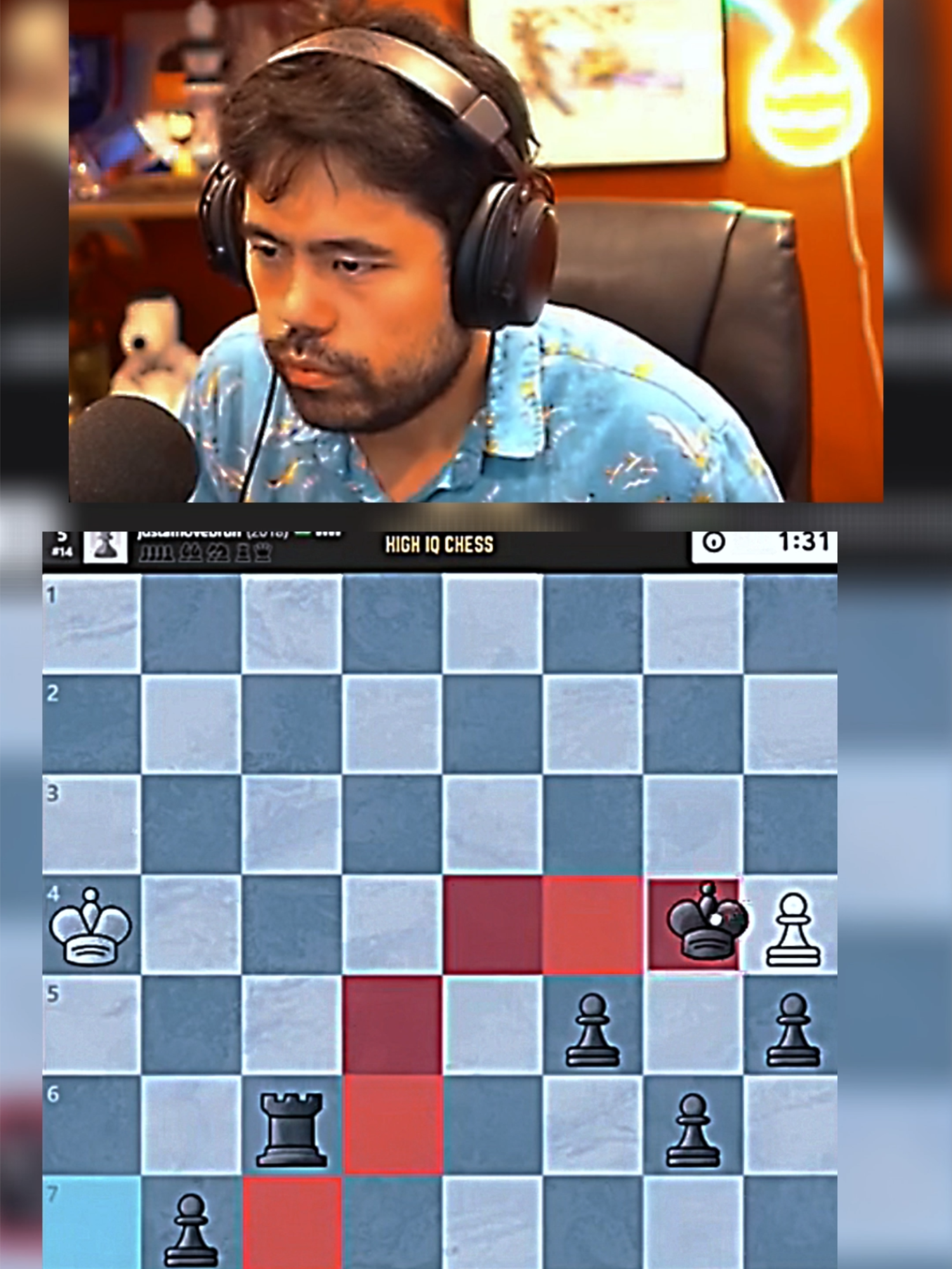 Hikaru premoves the all game #hikaru #hikarunakamura #chess