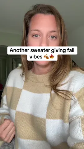 I love all the sweaters i find on tiktok shop! #sweater #checkeredsweater #sweaterweather #fallvibes #fallfashion #tiktokshop #treasurefinds #tiktokshopfinds #fyp 