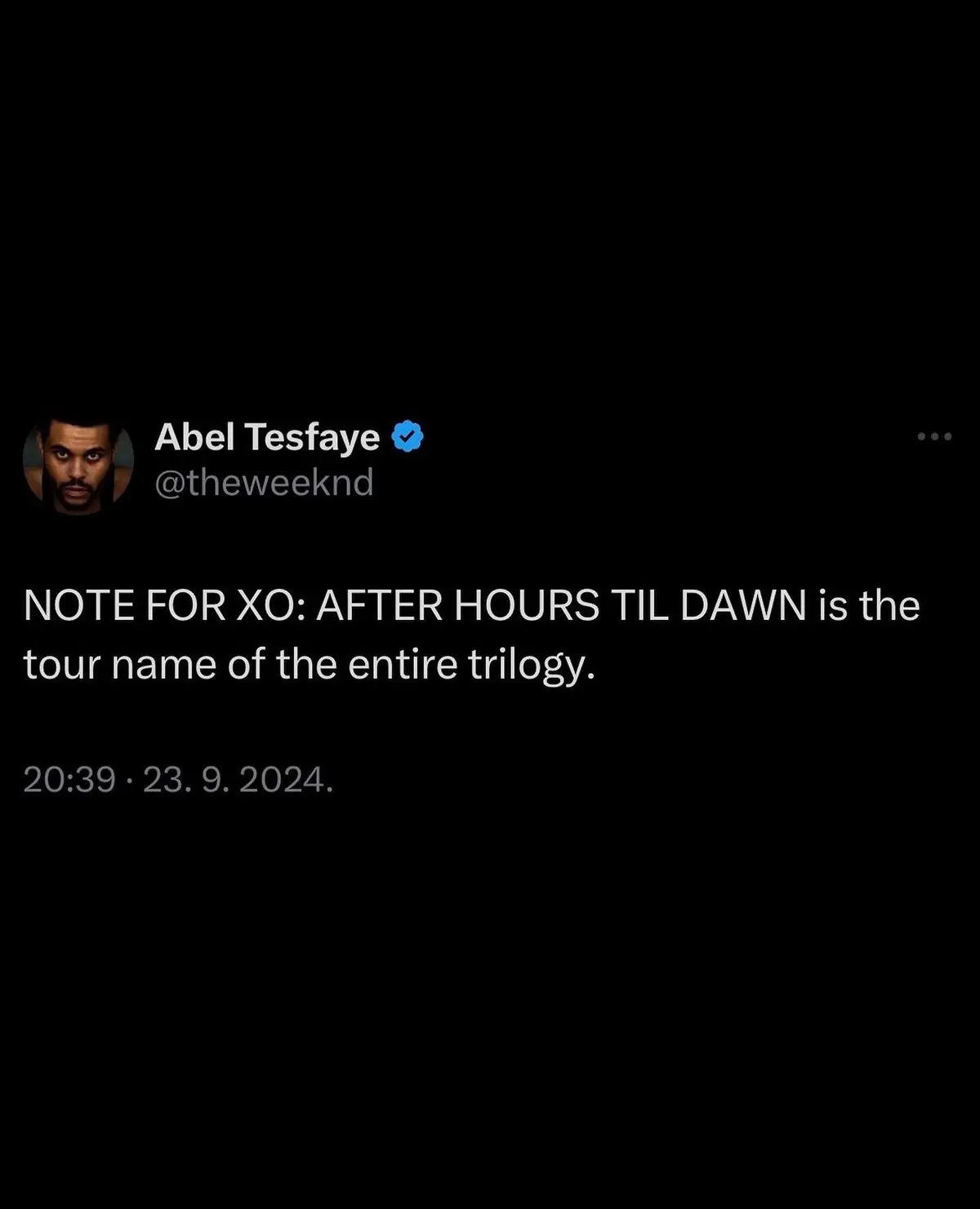 #theweeknd #weeknd #abeltesfaye #hurryuptomorrow #tour #afterhourstildawnstadiumtour  @The Weeknd 