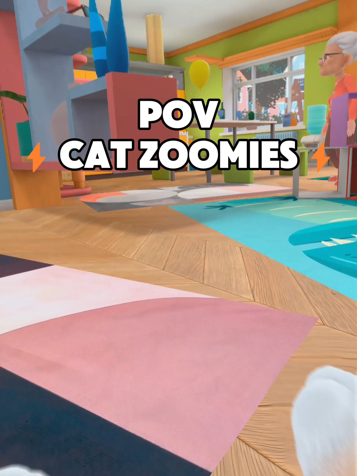 When Cats Get Zoomies⚡#vrgaming #VR #FunnyVR #virtualreality #iamcat