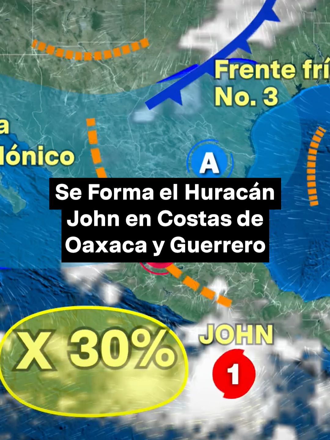 El huracán John se acerca a las costas de México, por lo que es vigilado por el Servicio Meteorológico Nacional (SMN), de la Comisión Nacional del Agua (Conagua). Este fenómeno podría tocar las costas de Guerrero y Oaxaca como un huracán de categoría 3.  #huracán #huracánjohn #Oaxaca #Guerrero #conagua