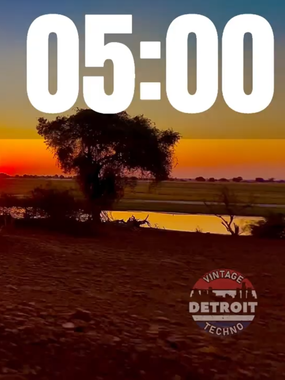 This 5 (five) minute countdown timer is set to the AfroTechnocology sounds of The AMX. The Visuals are from Botswana near the Chobi River.   This is a five-minute AfroTechnocology Timer: Vibe Detroit Techno.  https://theamx.bandcamp.com/track/the-amx-original-mix #timer #countdown #5minutetimer #classroomtimers  #theamx #technotimers