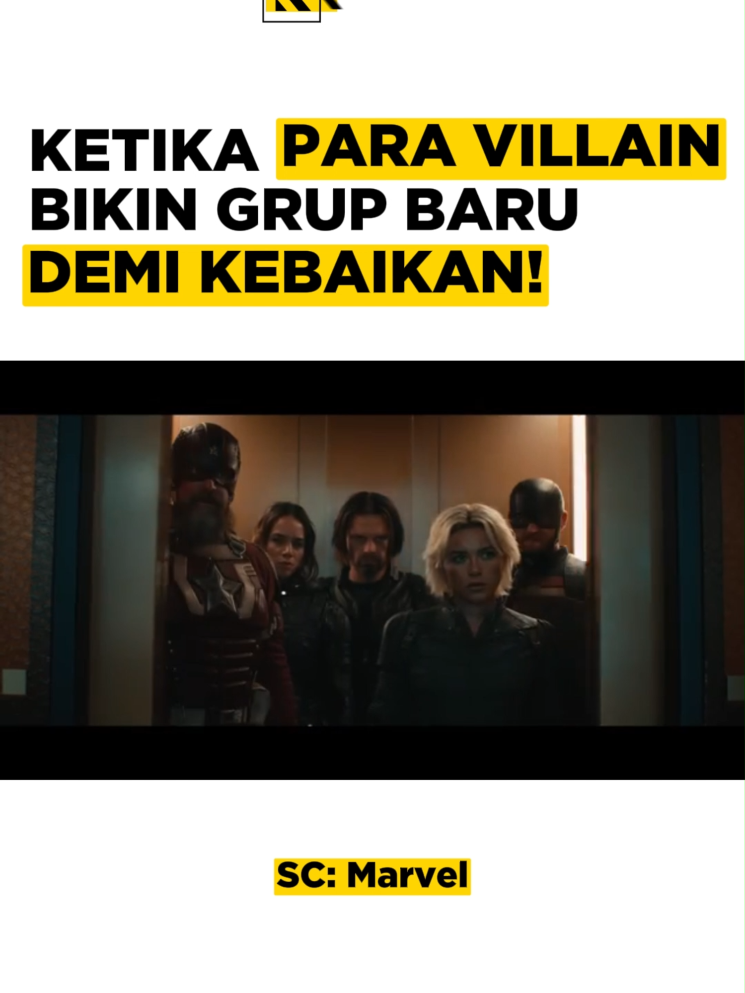 Akhirnya bisa berhenti sejenak dari konsep mutiverse. Thunderbolts* tayang Mei 2025! . #Film #Marvel #Thunderbolts #KINCIR #SeruBarengKINCIR