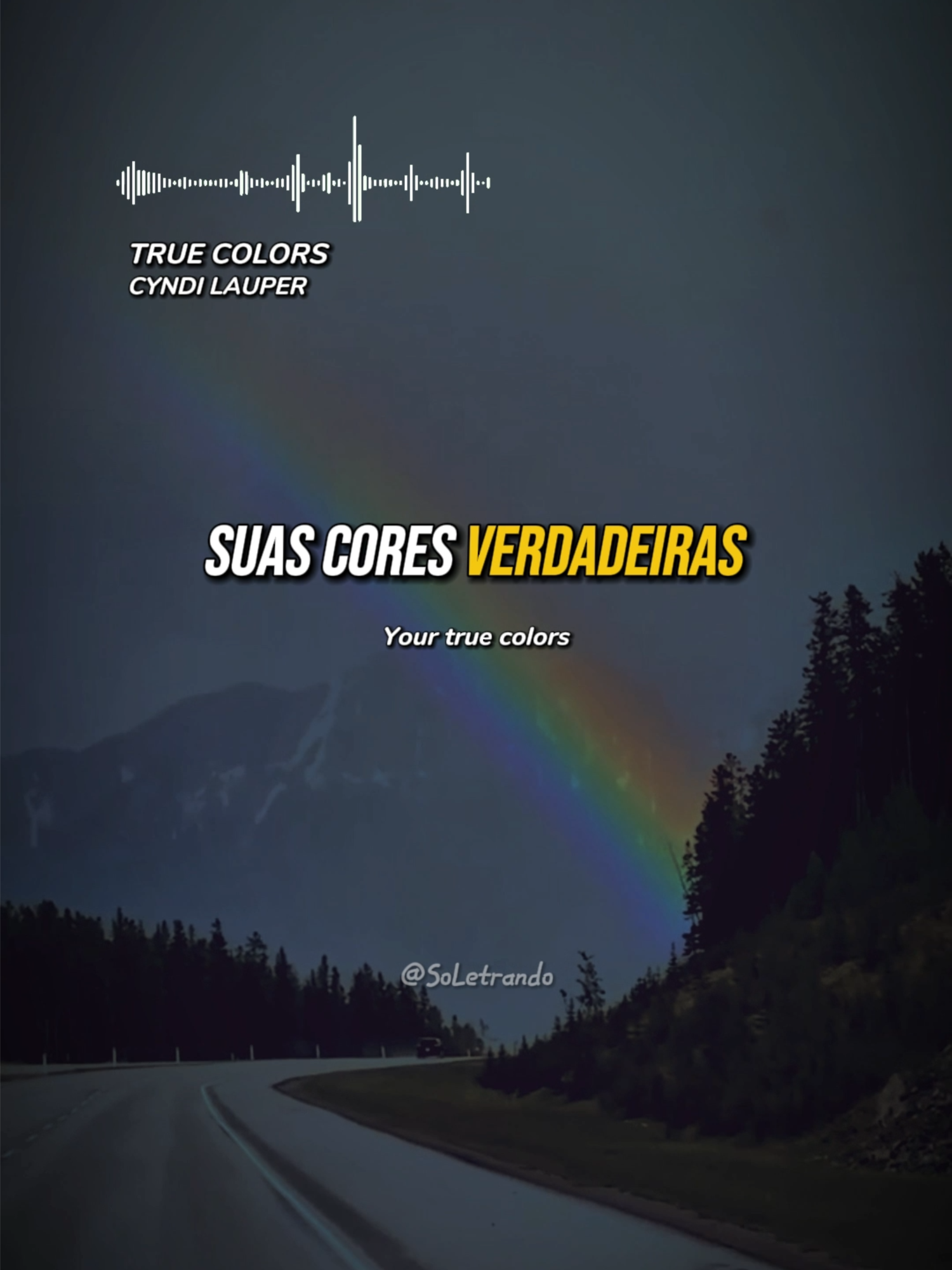 Suas cores verdadeiras #musica #cyndilauper#truecolors #traducao #tipografiamusicas #letrademusicas #musicasanos80