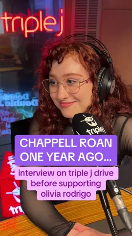 @Abby & Tyrone spoke to @chappell roan a year ago before her viral success.  #fyp #chappellroan #chappell #roan #triplej #interview #radio #oliviarodrigo #pop 