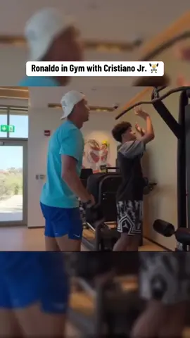 Ronaldo in Gym with Cristiano Jr. 🏋️ #cristianoronaldo #ronaldo #georginarodriguez #cristiano #cr7 #foryoupage #georginagio #Love #cristianojr #goviral #ronaldofans #fyp #cristianoronaldojunior #ronaldojr