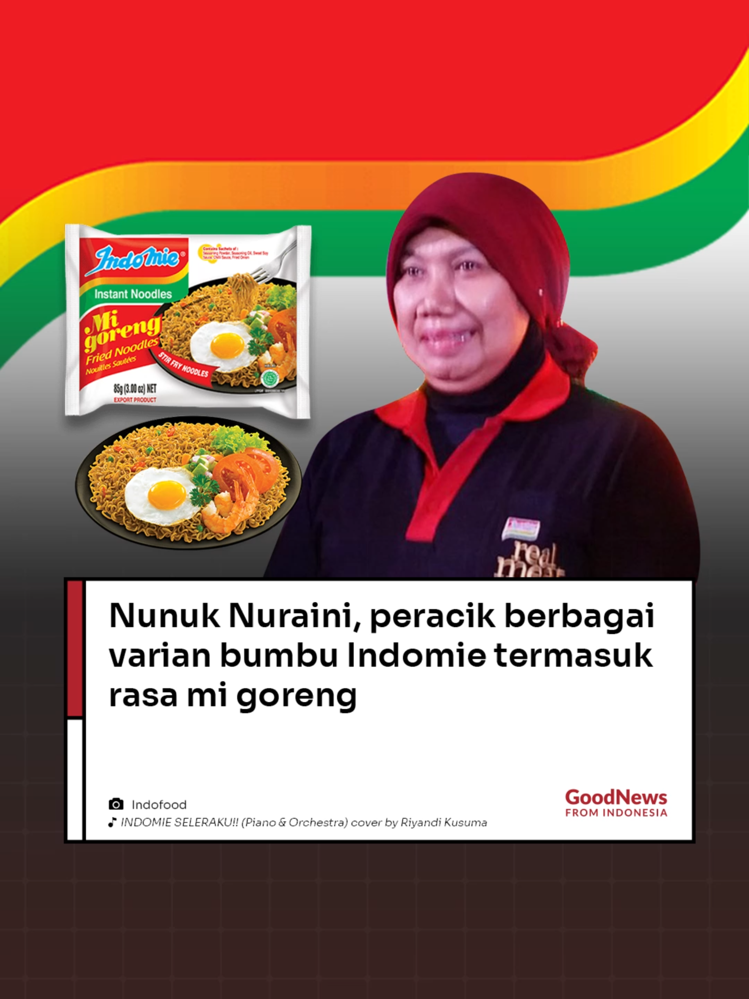 Nunuk Nuraini, sosok di balik berbagai varian bumbu Indomie  Beliau merupakan lulusan Universitas Padjajaran Bandung jurusan Teknologi Pangan yang menemukan racikan bumbu Indomie termasuk rasa mi goreng yang tersohor hingga mancanegara. Nunuk diketahui telah bekerja sebagai sebagai Flavor Development Manager Indofood yang bertanggung jawab untuk pengembangan aneka varian Indomie selama hampir 30 tahun. #indomie #fyp #foryoupage