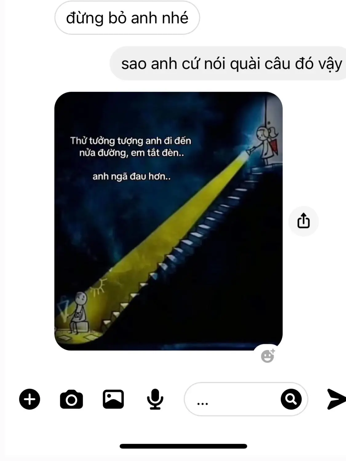 yên tâm nhé em hứa sẽ 🔦 cho anh!