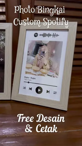 Bingkai Foto Custom Spotify BANYAK PILIHAN DESAIN #spotify #hadiah #fyp 