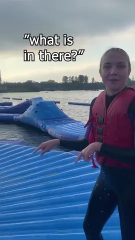 Girl repeatedly FAILS Pit Jump CHALLENGE 😂 #waterpark #miltonkeynes #challenge #fail